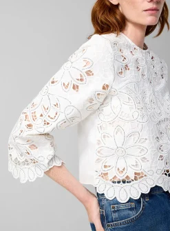 Guipure lace blouse
