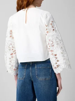 Guipure lace blouse