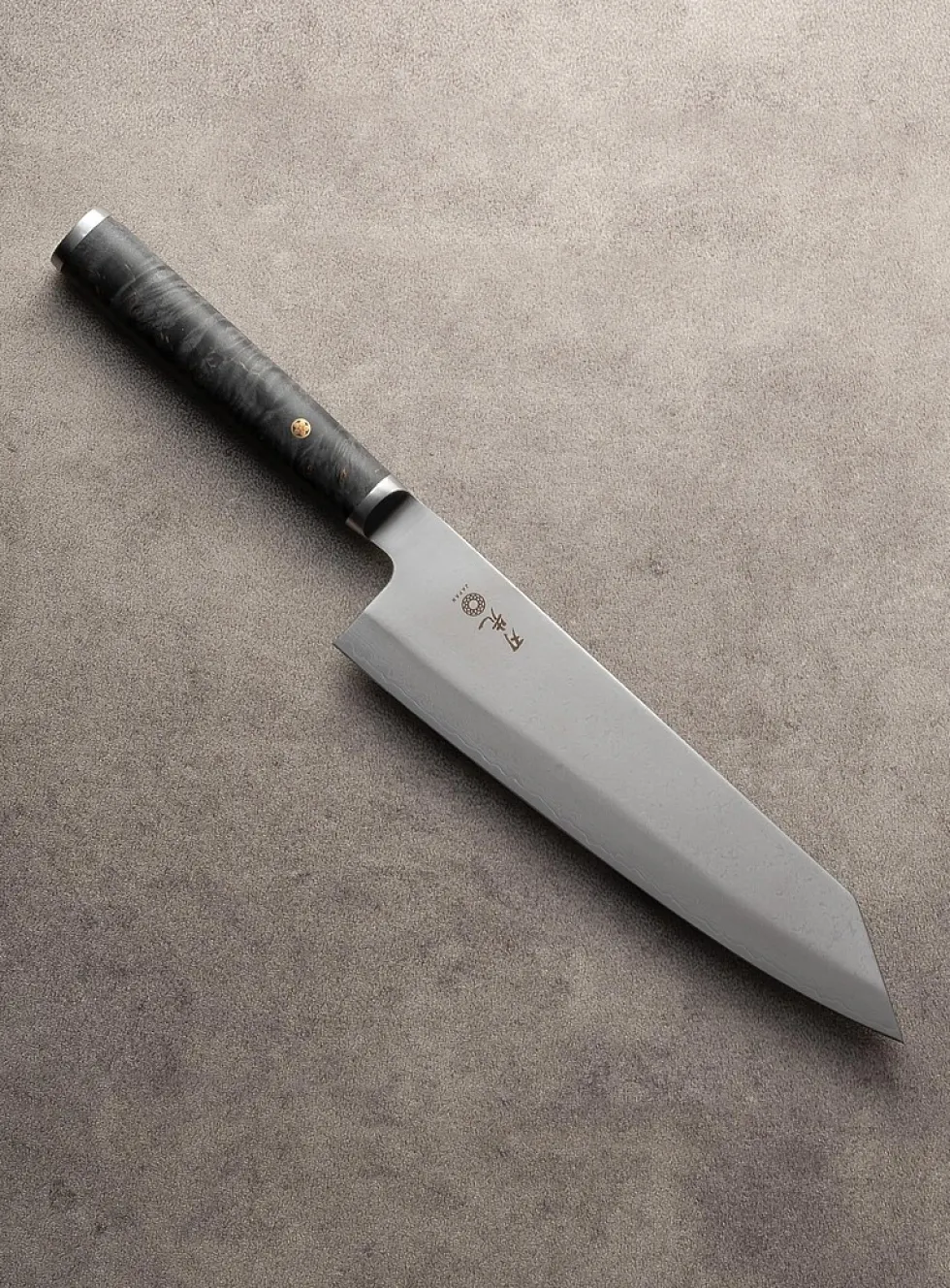 Gyuto maple burl chef's knife