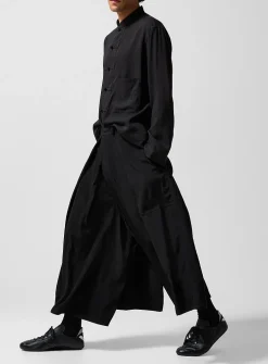 Hakama-style draped pant