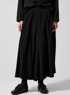 Hakama-style draped pant