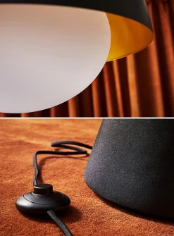 Half-sphere shade adjustable floor lamp