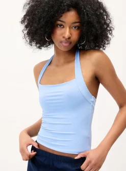 Halter straps microfibre cami