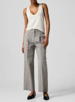Hamet cotton-linen blend suit pant