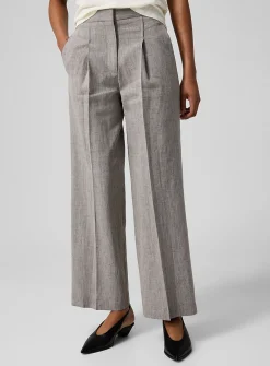 Hamet cotton-linen blend suit pant