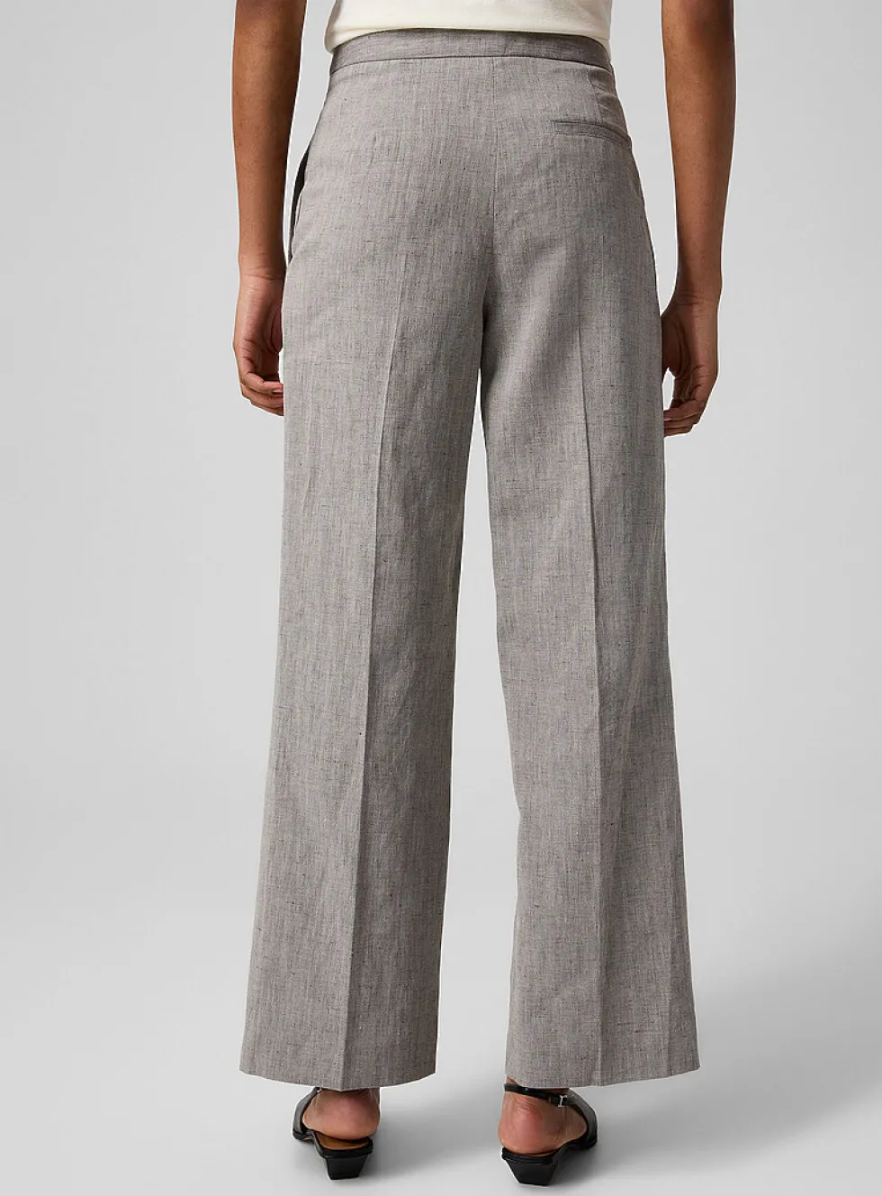Hamet cotton-linen blend suit pant