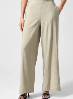 Hammered crepe pant