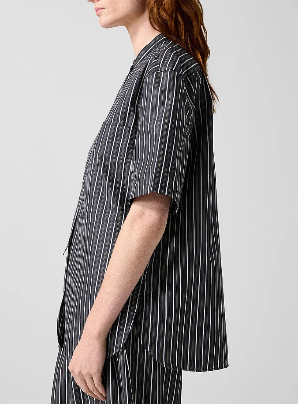 Hannah striped short-sleeve shirt