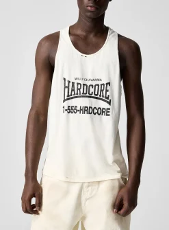 Hardcore racerback distressed tank top