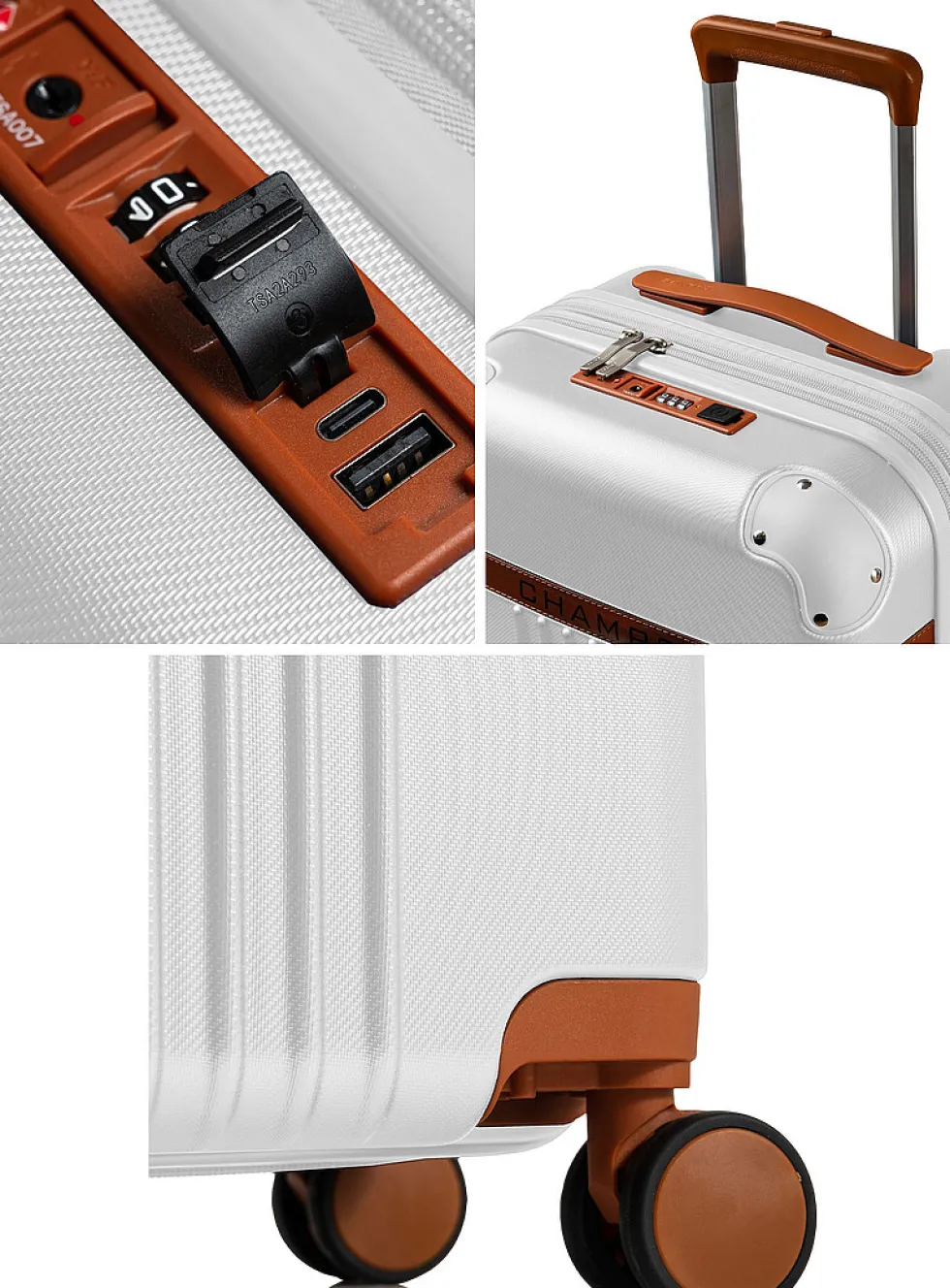 Hard-shell carry-on luggage