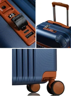 Hard-shell carry-on luggage