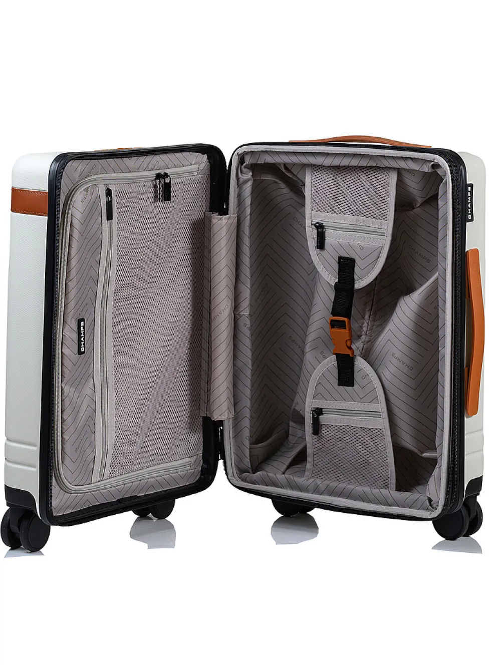 Hard-shell carry-on luggage