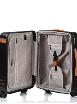 Hard-shell carry-on luggage