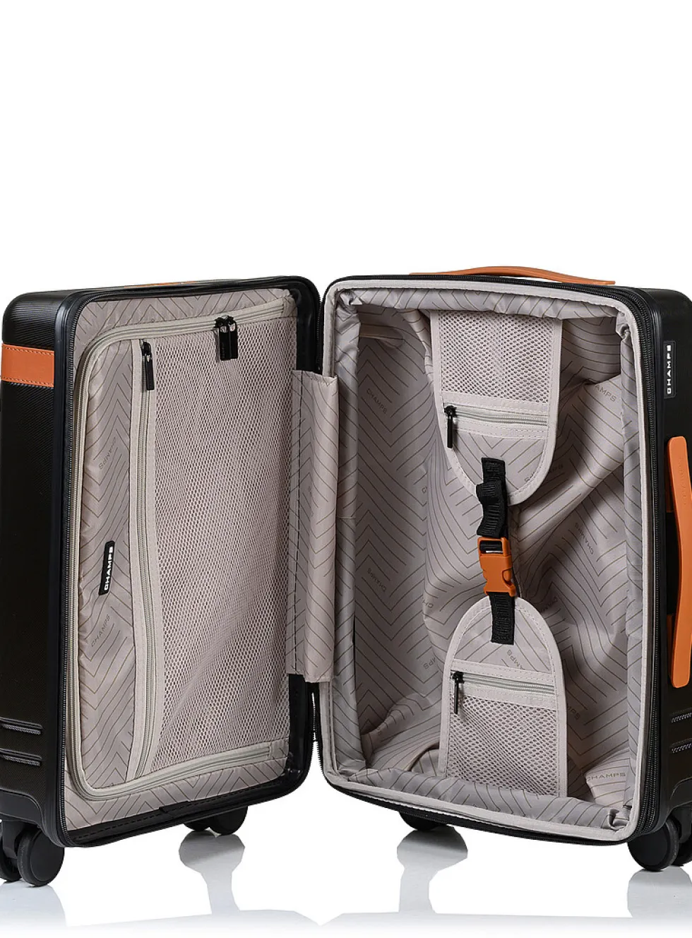 Hard-shell carry-on luggage