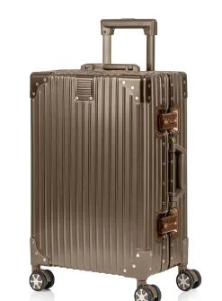 Hardside aluminum carry-on luggage