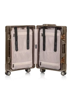 Hardside aluminum carry-on luggage
