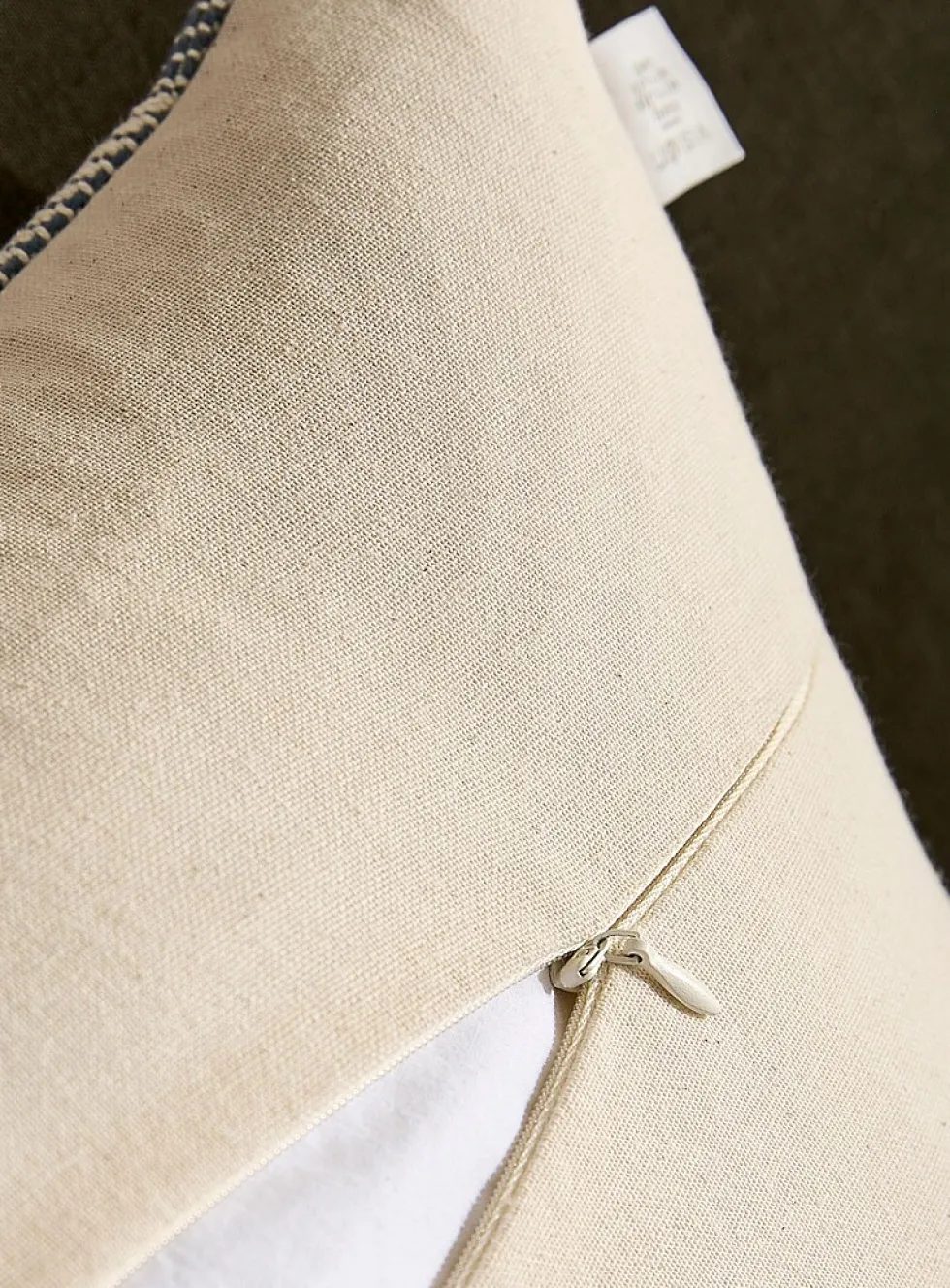 Hatched checks cushion cover