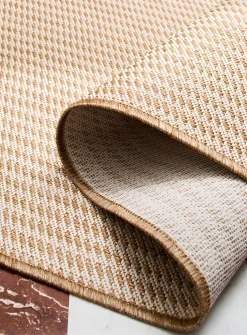 Hatched stripes outdoor rug