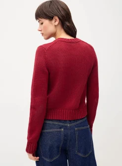 Heart buttons cardigan