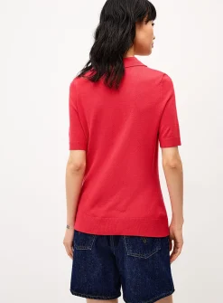 Heart buttons polo shirt