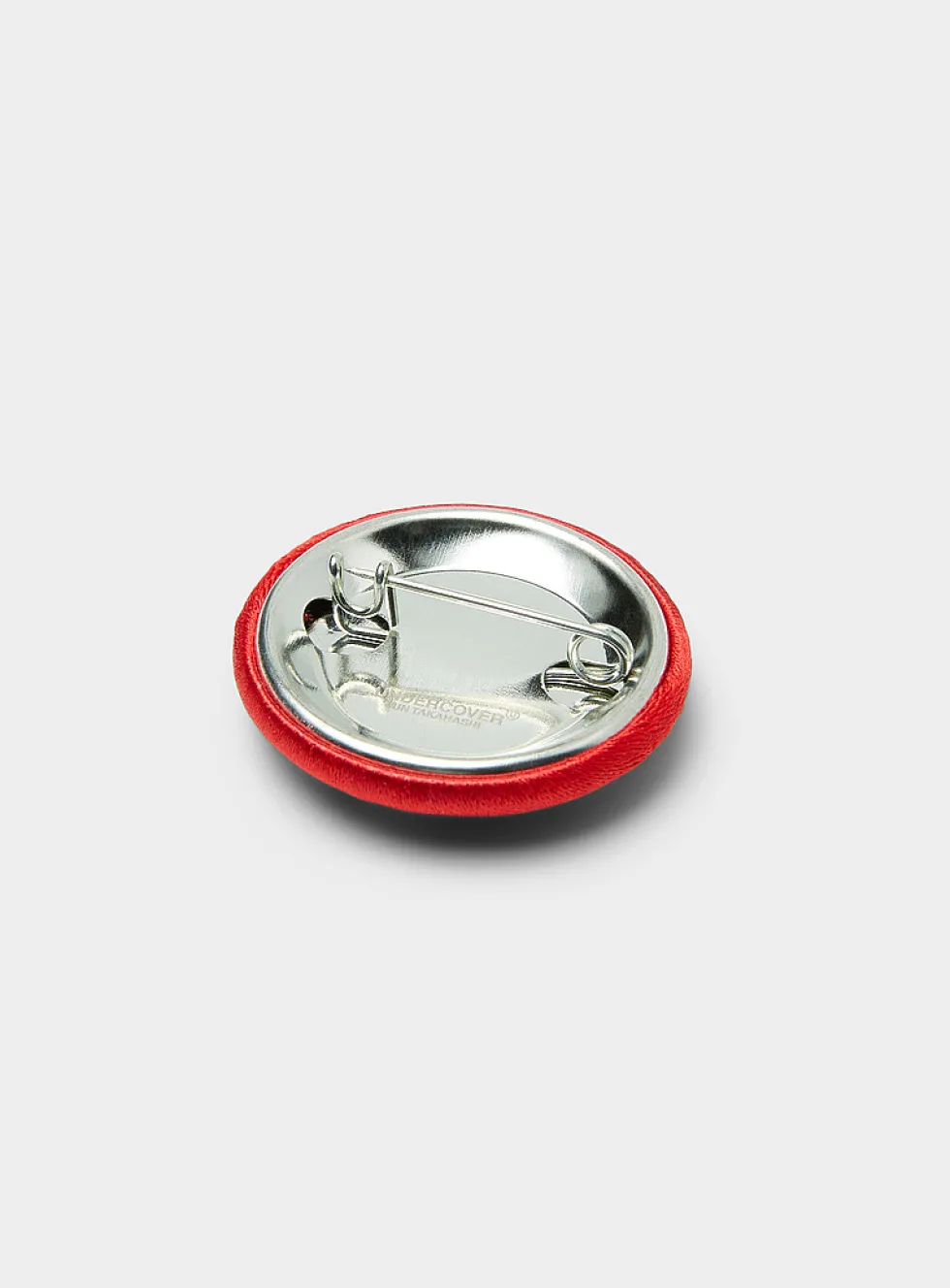 Heart embroidered badge pin