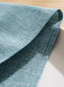 Heather blue jacquard napkins
