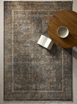 Heather effect beige rug