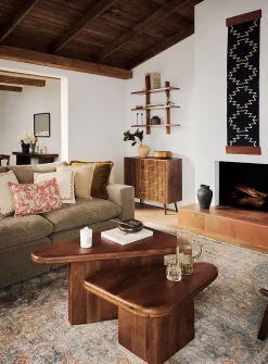Heather effect beige rug