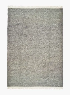 Heathered green artisanal rug