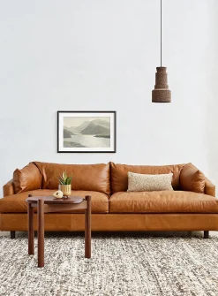 Heathered-look pure wool Dorset rug