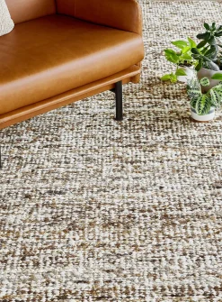 Heathered-look pure wool Dorset rug