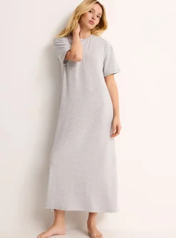 Heavy drape long loose nightgown