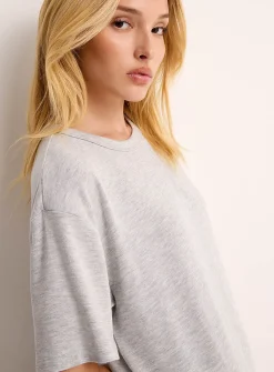 Heavy drape long loose nightgown