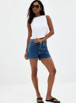 Heidi medium indigo short