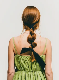 Helena long ribbons silky headband