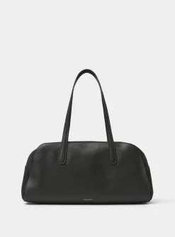 Helios leather and suede rectangular bag