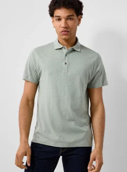 Hemp and cotton polo