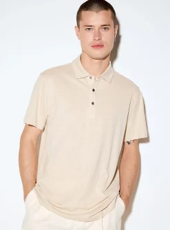 Hemp and cotton polo