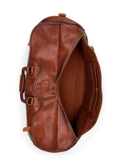 Heritage leather duffle bag