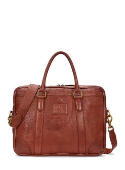 Heritage leather messenger bag