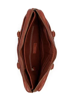 Heritage leather messenger bag