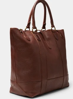 Heritage leather tote bag