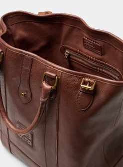 Heritage leather tote bag