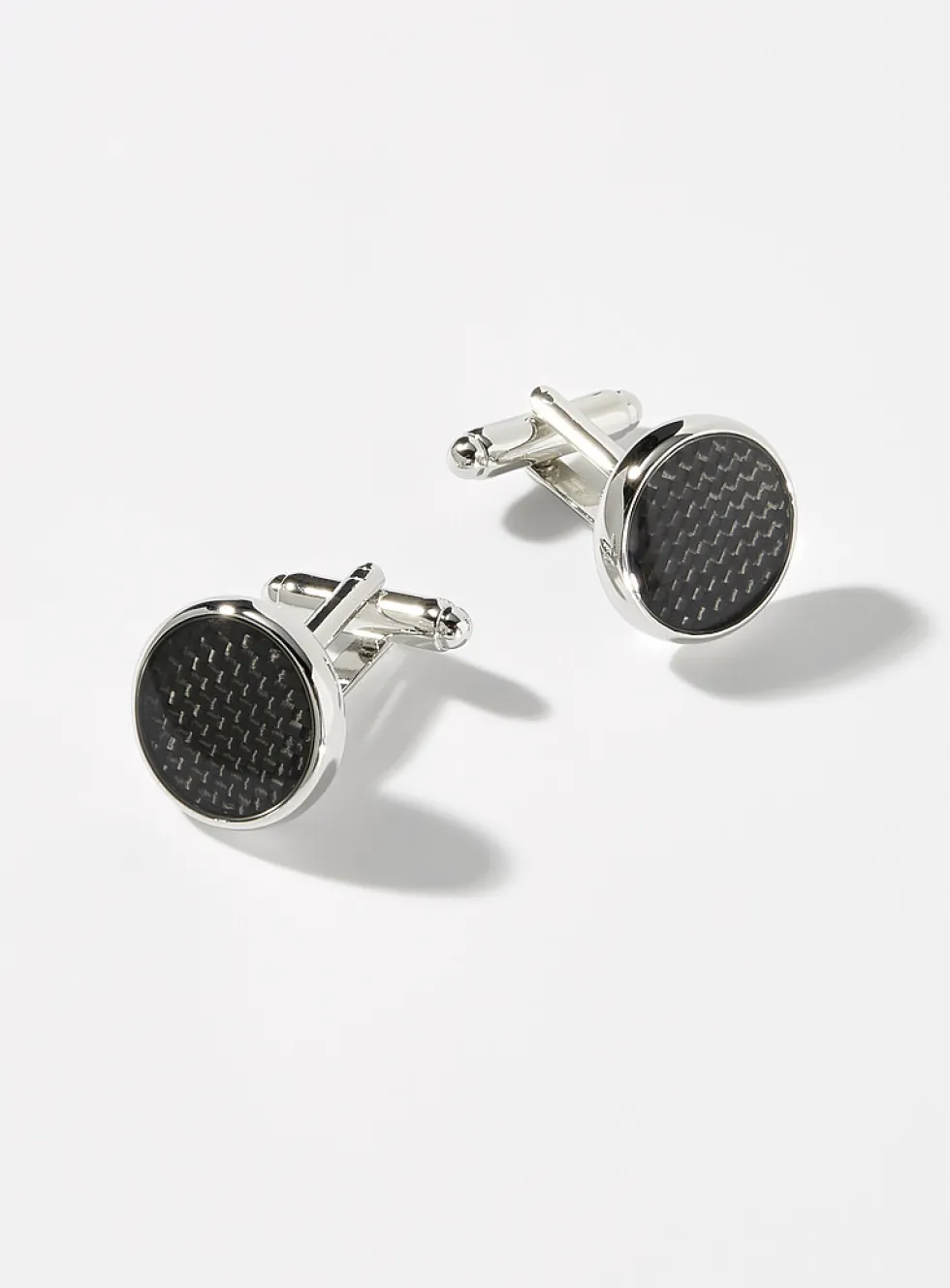 Herringbone band cufflinks