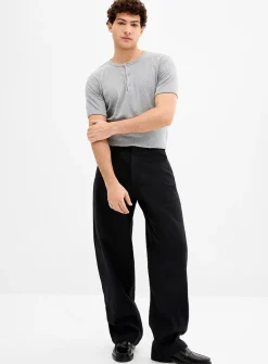 Herringbone stripe 5-pocket pant