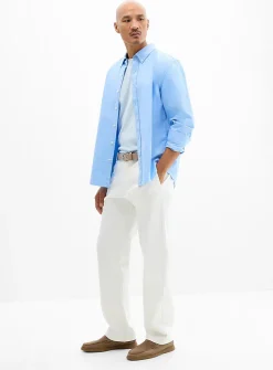 Herringbone weft beige pant
