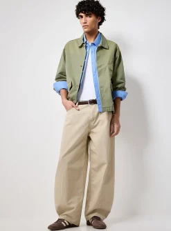Herringbone weft 5-pocket pant