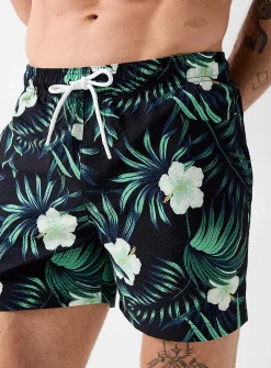 Hibiscus forest swim trunk