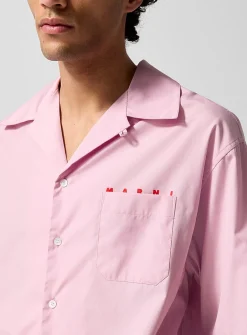Hidden logo camp shirt