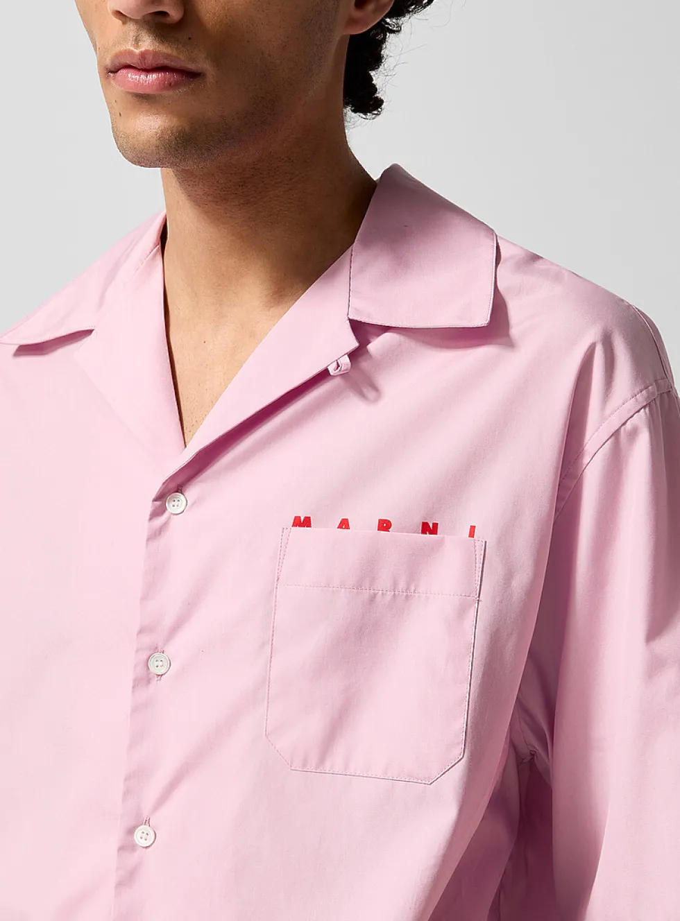 Hidden logo camp shirt